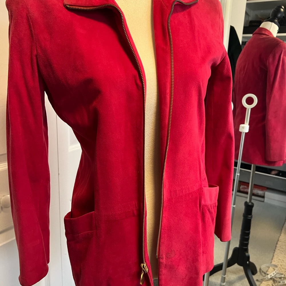 Donna Karan Vibrant Red Blazer